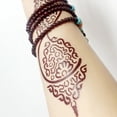 thumbnail image 2 of Riwcyla Red Brown Lace Tattoo Sticker Water Transfer Tattoo Sticker Waterproof Body Art Sticker Temporary Skin Art for Women Girls, 2 of 5