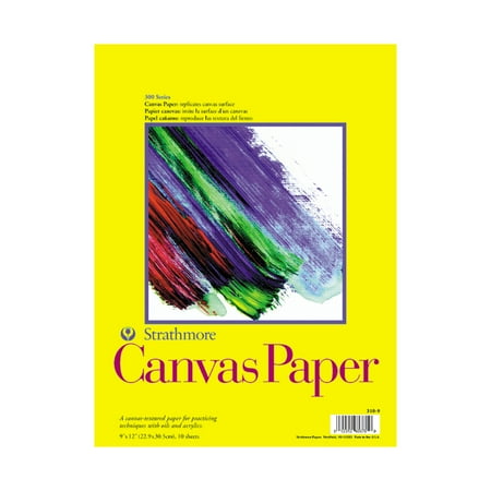 Canvas Fine Art Paper - Strathmore Canvas Paper Pad, 300 Series, 9in x 12in