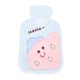 thumbnail image 1 of Bolsa de agua caliente de PVC con funda de felpa suave Calambres Alivio del dolor Bolsa de agua caliente de dibujos animados 500 ml Azul claro, 1 of 10