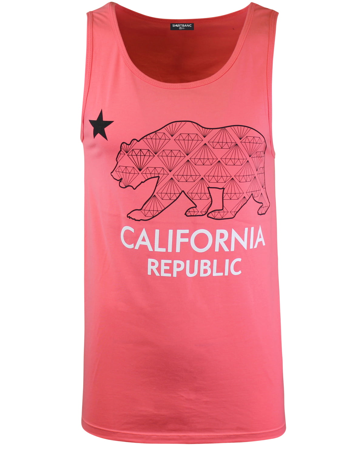 CALIFORNIA Tank Top CALI REPUBLIC State Flag Bear Tee Adult S-2XL CA West Coast