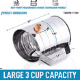 thumbnail image 4 of 2X 3 Cup Stainless Steel Flour Sifter Fine Mesh Rotary Hand Crank with Agitator Wire Loop for Baking Cakes, 4 of 7