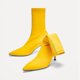 thumbnail image 1 of Botas de calcetín de otoño para mujer, tacones altos de tela elástica, botines con punta estrecha, zapatos de tacón de aguja para mujer-AM, 1 of 5