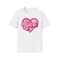 thumbnail image 2 of Love Heart, Gildan Unisex Softstyle T-Shirt, Retro Heart Graphic Tee, S-3XL, 2 of 6