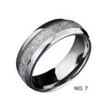 thumbnail image 1 of Stainless Steel Ring Jewelry Delicate Rings Dressing Up Decorative Accessory for Wedding Engagement Party Daily Working Silver Size 7, 1 of 8