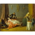 thumbnail image 2 of Jean-Baptiste Pater 24x20 Black Ornate Framed Double Matted Museum Art Print Titled: The Boudoir (C.1733), 2 of 5