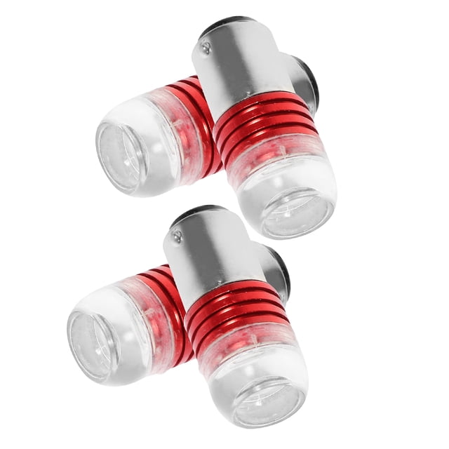 HONMEET 4pcs Motorcycle Tail Light Assembly Red Glass Aluminum Easy Installation for Motorcycle Riders