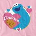 thumbnail image 2 of Sesame Street T-Shirt Love Cookies Unisex Graphic Tee For Men & Women, 2 of 7