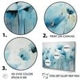 thumbnail image 3 of Designart "Dreamy Cerulean Poppy Tranquility" Poppies Floater Framed Canvas Art Print, 3 of 5