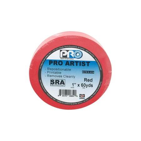 UPC: 0840178006509 | ProTape Artist 1 x60yd Red