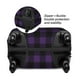 thumbnail image 2 of Fotbe Purple Black Plaid Funda Protectora para Equipaje, Antirrayones y Resistente a la Suciedad, Compatible con Maletas de 18 a 32 Pulgadas-X-Large, 2 of 7