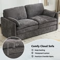 thumbnail image 2 of Jopath 68.1" Cozy Loveseat Sofa, Oversized Comfy Cloud Sofa with Double Cushion Loveseat Sofa Plush Cushion Sofa Couch for Living Room Bedroom Apartment Grey, 2 of 9