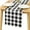 Noir et Blanc, variante sur Nappe Rectangulaire 60 x 84 Pouces à Carreaux - Nappe Imperméable et Résistante aux Plis pour Pique-Nique, Dîner et Fête, Tissu Polyester Lavable, Motif Vichy Aqua et Blanc