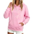 thumbnail image 3 of Zysthvn Graphic Womens Long Sleeve Hoodies Casual Winter Pullover Women's Sweatshirt with Pockets Loose Fit Tops, 3 of 6