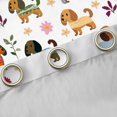 thumbnail image 4 of Manfei Cartoon Dog Curtains Pack of 2 (42x84 Each) for Teens Kids Children,Kawaii Flower Animal Curtains Blackout,Cute Pets Bedroom Curtains,Ultra Soft Home Decor, 4 of 6