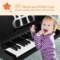 thumbnail image 5 of Costway Stability 3-8 Years Toy Musical Instruments with Baby Grand Bench, Wood ABS MDF Black, 5 of 11