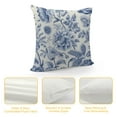 thumbnail image 4 of COMIO Chinoiserie Throw Pillow Covers Blue and White Porcelain Floral Decorative Pillow Cases Cushion Covers for Sofa Couch Car Bedroom Home Decor, 4 of 5
