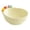 White, variant on WMTOKK Fruit Fork And Plate Set, Food Grade Safe Dessert Fork Bowl Combo Reusable Easy Clean for Home Party Coffee Table Snack Serving, Green