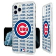 thumbnail image 2 of Chicago Cubs Text Backdrop Clear iPhone Case, 2 of 7