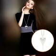 thumbnail image 4 of Sonducket Collares de corazón Colgante de moda Anti-decoloración Mujeres Gargantilla Suéter estético Cadenas Ropa de fiesta Regalos Accesorios Accesorios de disfraces Plata Sonducket AP014627-01, 4 of 6