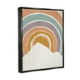 thumbnail image 3 of Stupell Industries Circular Geometric Mountain Landscape Graphic Art Jet Black Floating Framed Canvas Print Wall Art, Design by Loni Harris, 3 of 6