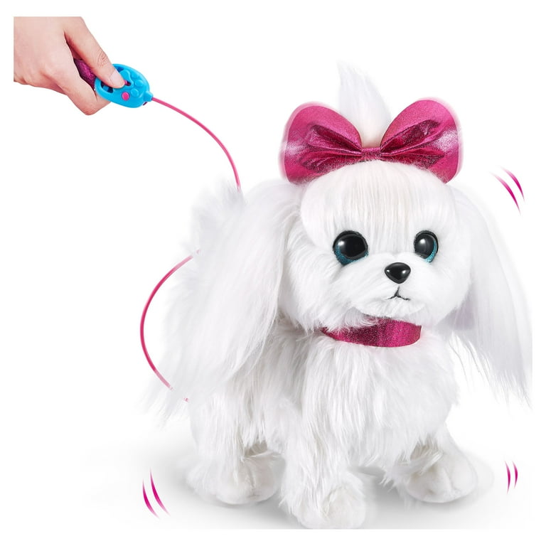 ZURU Pets Alive Lil Paw Walking Puppy Interactive Electric Dog with Leash Soft Toy for Kids Walmart