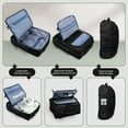 thumbnail image 3 of 17" Underseat Carry On Luggage Airplane Approved,Water Resistant Softside Rolling Suitcase Lightweight Personal Item Travel Bag,Black - TA069, 3 of 9