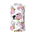 thumbnail image 6 of Lsque French Bulldog Duck Print Men's Cotton Blend Sleeveless Muscle Shirts (S-3XL)- Moisture Wicking, Odor Protection, UPF 30+,Medium, 6 of 8