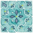 thumbnail image 2 of Marshall, Laura 15x15 White Modern Wood Framed Museum Art Print Titled - Garden Getaway Tile II Teal, 2 of 4