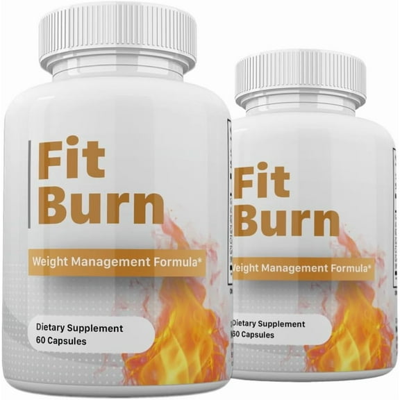 (2 Pack) Fit Burn Weight Advanced Formula - Fitburn Weight Dietary Supplement - 120 Count
