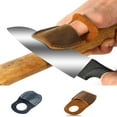 thumbnail image 1 of Cagogo under $5 2Pcs Leather Thumb Guard, Leather Thumb Guard Protector, Woodworking Carving Safety Tool, Anti Cut Finger Guard, Craftsmanship Thumb Protection, Hand Tool Safety Equipment, 1 of 4