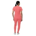 thumbnail image 2 of Adar Pro Modern Athletic Scrub Set For Women - Modern V-Neck Scrub Top & Yoga Jogger Scrub Pants, 2 of 5