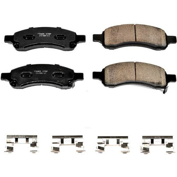 Front Brake Pad Set - Compatible with 2008 - 2017 Buick Enclave 2009 2010 2011 2012 2013 2014 2015 2016