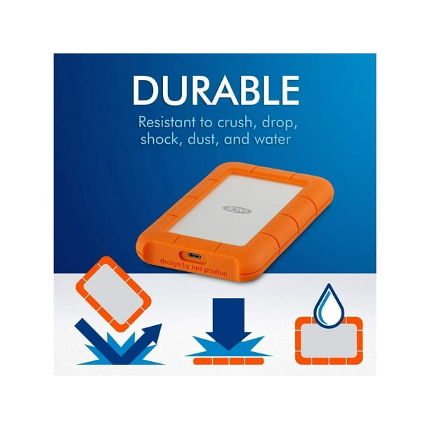 Lacie Rugged Usb-C Mobile Drive 2Tb - Walmart Business Supplies 