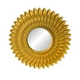 thumbnail image 2 of Espejo de maquilje colgante adornado Decoración de baño Espejos de Oro Zulema Espejo redondo de pared, 2 of 8