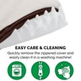 thumbnail image 6 of FurHaven Pet Products Faux Sheepskin & Suede Deluxe Orthopedic Pet Bed for Dogs & Cats - Espresso, Jumbo, 6 of 12