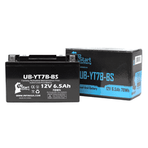 YT7B-BS Battery Replacement (6Ah, 12v, Sealed) Factory Activated, Maintenance Free Battery Compatible with - 2005 Yamaha YFZ450, 2006 Yamaha YFZ450, 2007 Yamaha YFZ450, 2008 Yamaha YFZ450