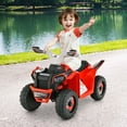 thumbnail image 2 of Costway Kids Ride on ATV 4 Wheeler Quad Toy Car 6V Battery Powered Motorized Toy Red, 2 of 9
