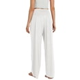 thumbnail image 4 of Coduop Women Casual Palazzo Pants High Waist Wide Leg Lounge Trousers Loose Flowy Beach Yoga Pants, 4 of 7