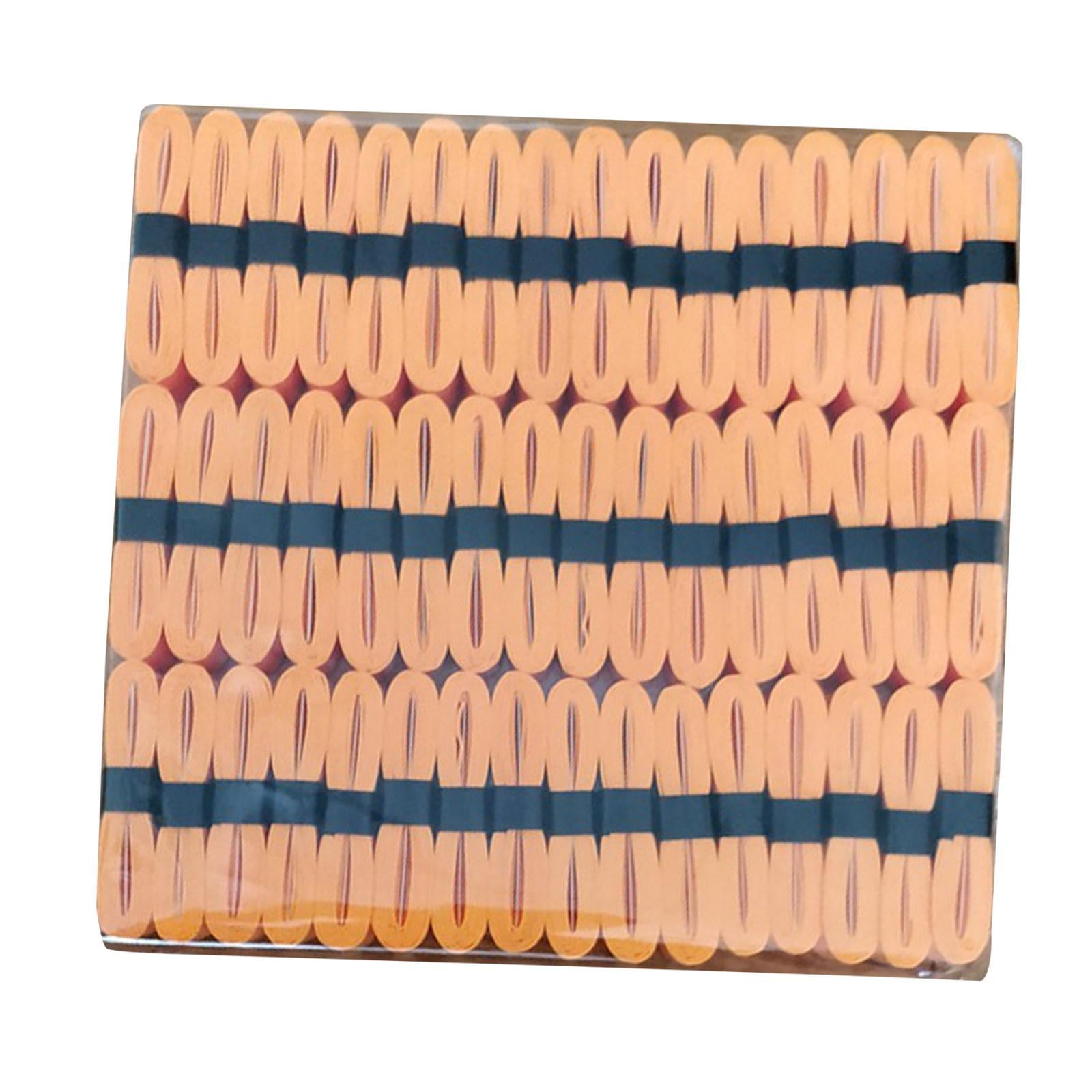 48Pcs Tennis Racket Grip Tape Badminton Squash Racquet Grip Handle Grip Band for orange