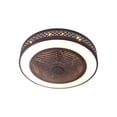 thumbnail image 4 of Ceiling Fan With Remote Control Led Lamp Dimmable And Modern Design For Bedroom Office And Indoor Use 21.65 X 21.65 In, 4 of 9