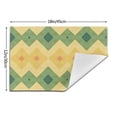 thumbnail image 3 of YFYANG Washable Heat-Resistant Placemats, 70% PVC/30% Polyester, Stylish Geometric Stripes Kitchen Table Mat, 12" x 18" 1 Piece, 3 of 6