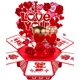 thumbnail image 1 of Tarjeta desplegable 3D para el día de San Valentín Caughttui Pop Up Valentines, 1 of 6