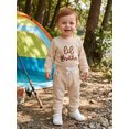 thumbnail image 4 of Cenuakty Fall Outfit Long Sleeve Letter Embroidery Romper Drawstring Pants, 4 of 9
