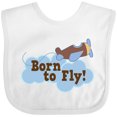 thumbnail image 3 of Inktastic Airplane Future Pilot Born to Fly Boys Baby Bib, 3 of 4