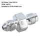 thumbnail image 2 of 3AN Male to 3/8-24 Inverted Flare Adapter, HAF01 Metal Fitting for 3/16" Brake Line, 2 of 4