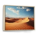thumbnail image 2 of Designart "Golden Desert Beige and Blue Indian Art" Indian Floater Framed Wall Art Print, 2 of 7
