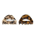 thumbnail image 3 of JIRIS 2PCS 2.75 inches Hair Claw Banana Clips tortoise Barrettes Celluloid French Design Barrettes celluloid Leopard print Small Fashion Accessories for Women Girls…, 3 of 7