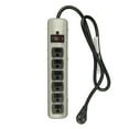 Hyper Tough 6Outlet 3ft Metal Surge 1080Joule Protection, Gray