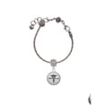 thumbnail image 2 of Delight Jewelry Silvertone Domed Black MPharm Lord Guide Me Charm Bead, 2 of 4