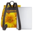 thumbnail image 3 of Balery 3D Sunflowers Mochila de Cuero para Mujeres, Gran Capacidad, Bolsa de Viaje Multifuncional, Mochila de Cuero y Bolsa de Hombro para Mujeres, 3 of 4